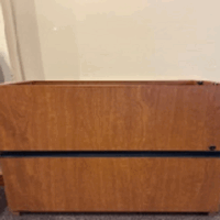 Portable Access Desk, Wall Mount 2-Door Cabinet, 2 Drawer Bureau Cabinet (Fits Under Desk)