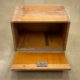 Antique wooden lock box
